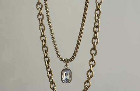 חדשה! שרשרת 2 שכבות וינטג'