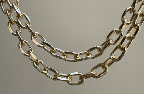 חדשה! שרשרת לולאות אלומניום כפולה נדירה!