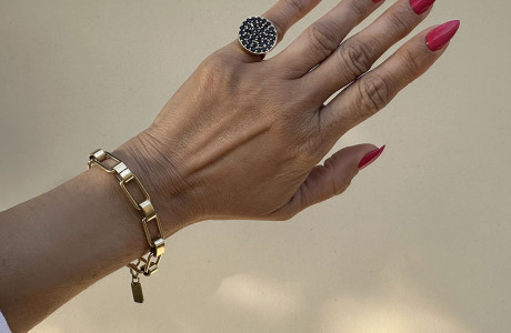 New!! Stunning rectangular loop bracelet