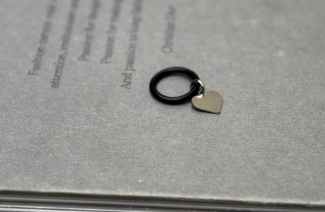 טבעת סיליקון לב 