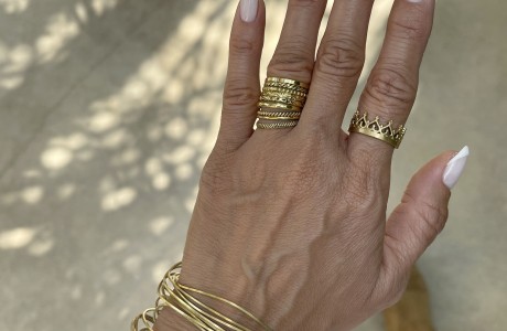 10 צמידי חישוק דקים דקים 