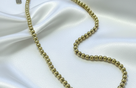 שרשת חרוזים בציפוי זהב