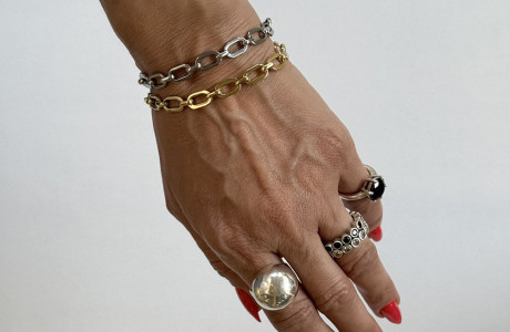 New!! Stunning rectangular loop bracelet