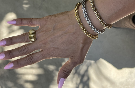 צמידים קלועים בשלושה גוונים לבחירתך