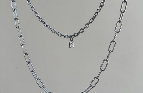 חדשה! שרשרת משוגעת 2 שכבות עם תליון מושלללם זהב או כסוף