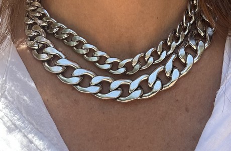 חדש!!! שרשרת גורמט גדול שטוח מאוורר ונדיר