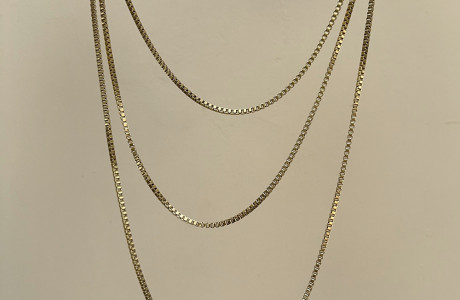 חדשה! שרשרת שכבות מרובעות ארוכה ומושללללמת