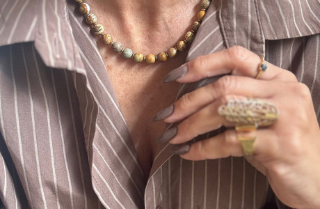 שרשרת אבני טייגר איי גדולות