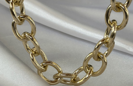 שרשרת לולאות מושלמות בכסף או בזהב