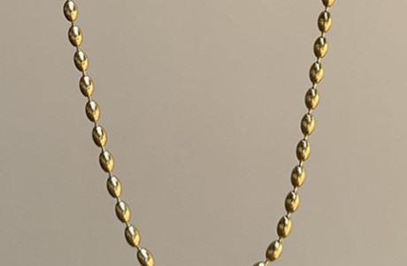 שרשרת כדורים אובלים 