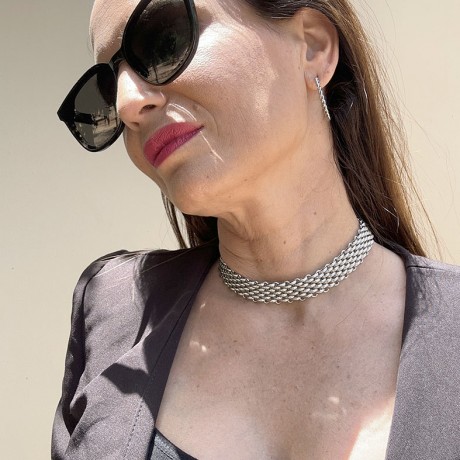 על השרשרת קולר ברוחב 18 מ"מ מאיה אהרוני תכשיטים